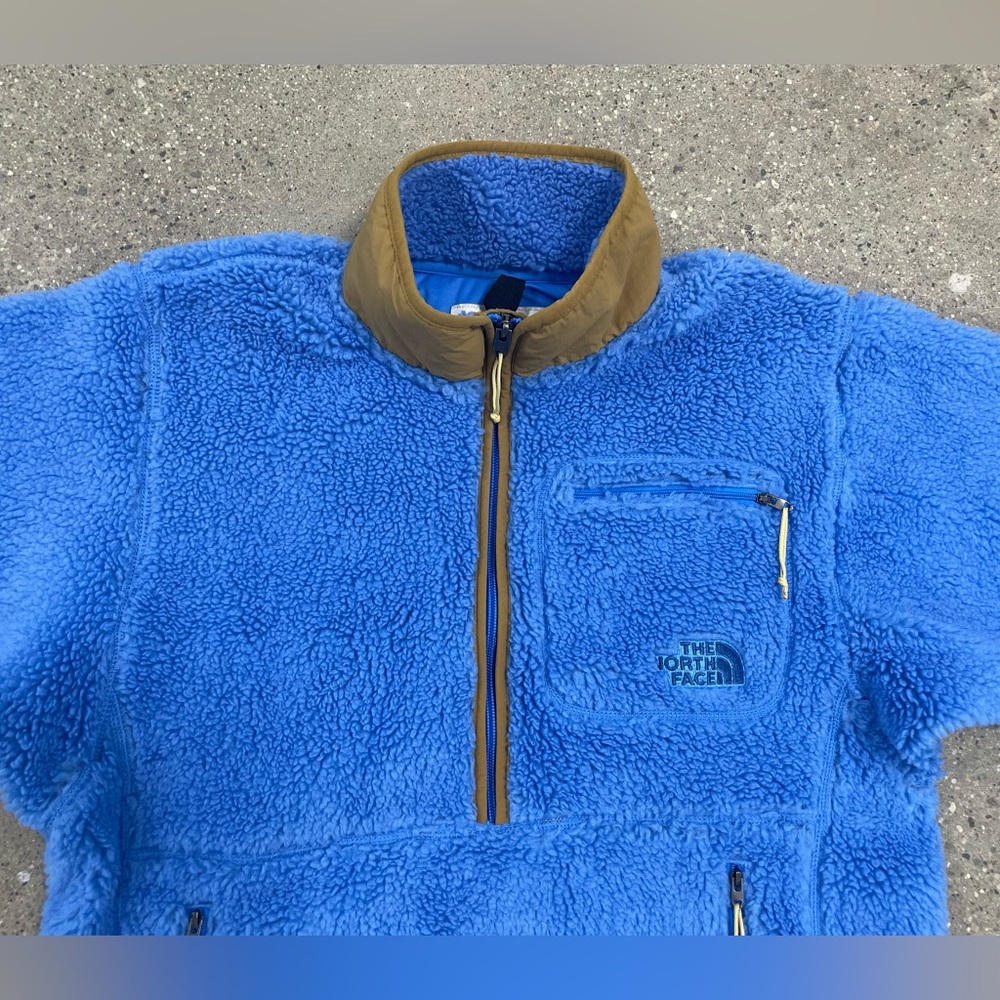 EUC The North Face Extreme Pile Pullover, Blue, size Small